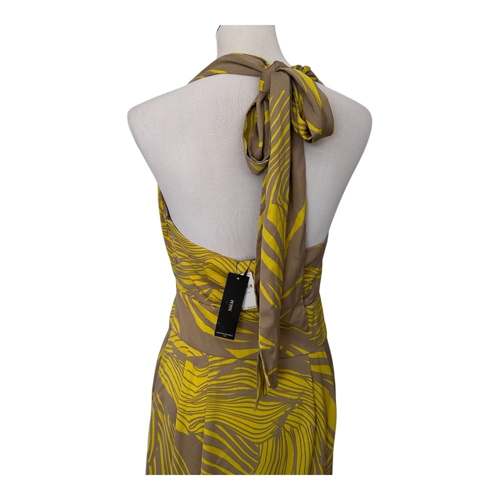 Banana Republic Size-8/Petite Maxi Dress Tie Back Halter Botanica Printed $150 - Picture 15 of 16